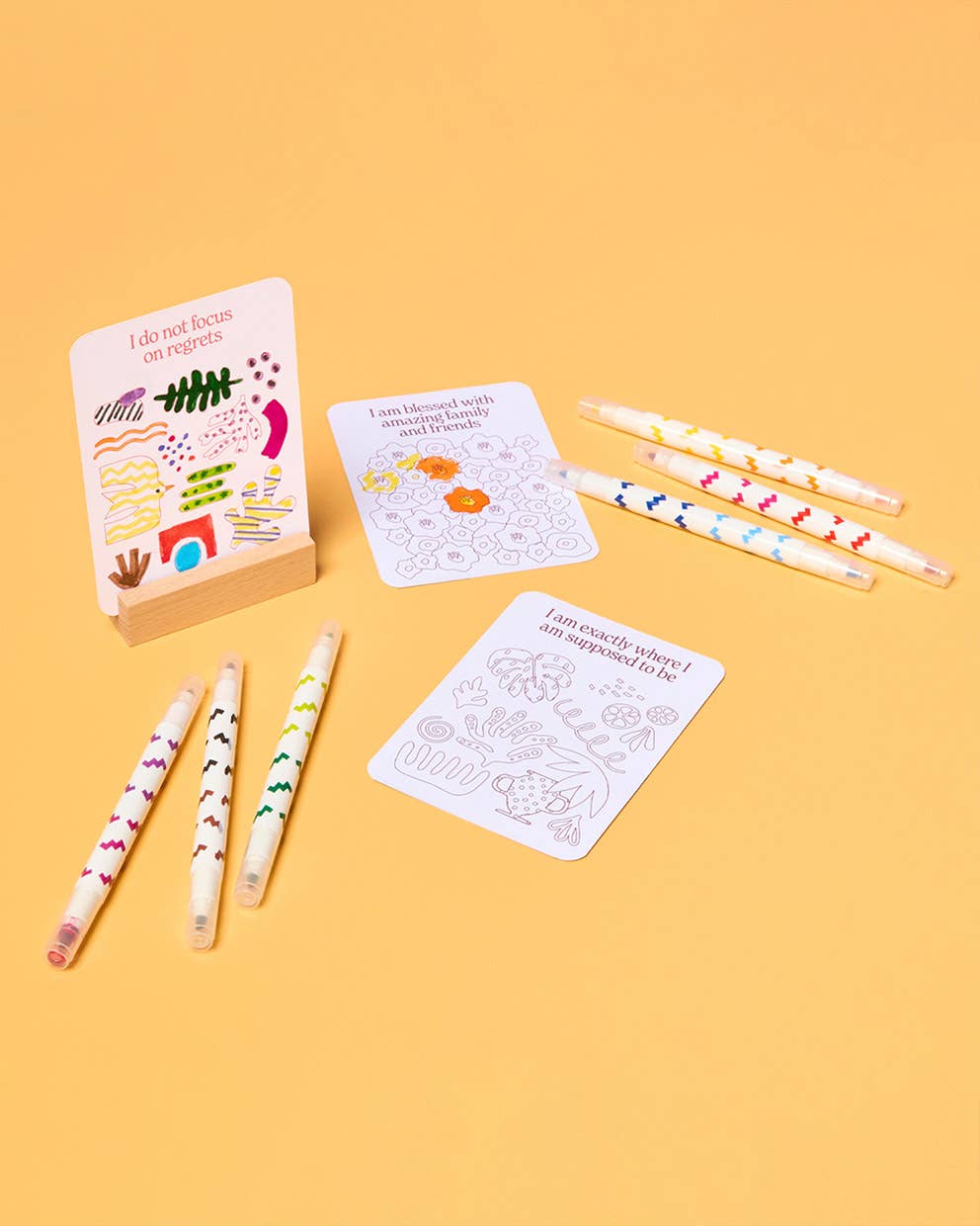 Color Your Own Affirmation Card Deck!