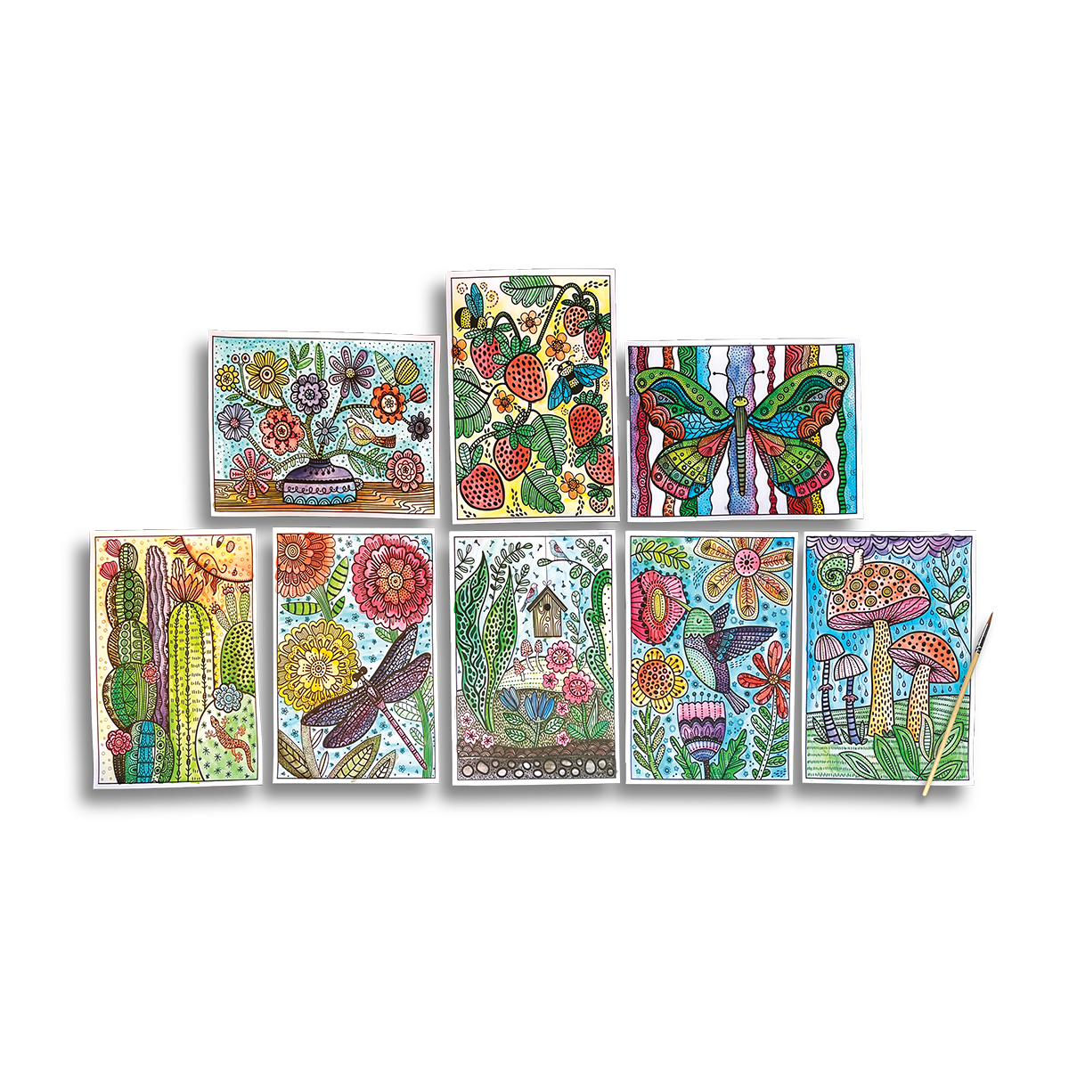 Hidden Colors Magic Paint Sheets - Magic Nature