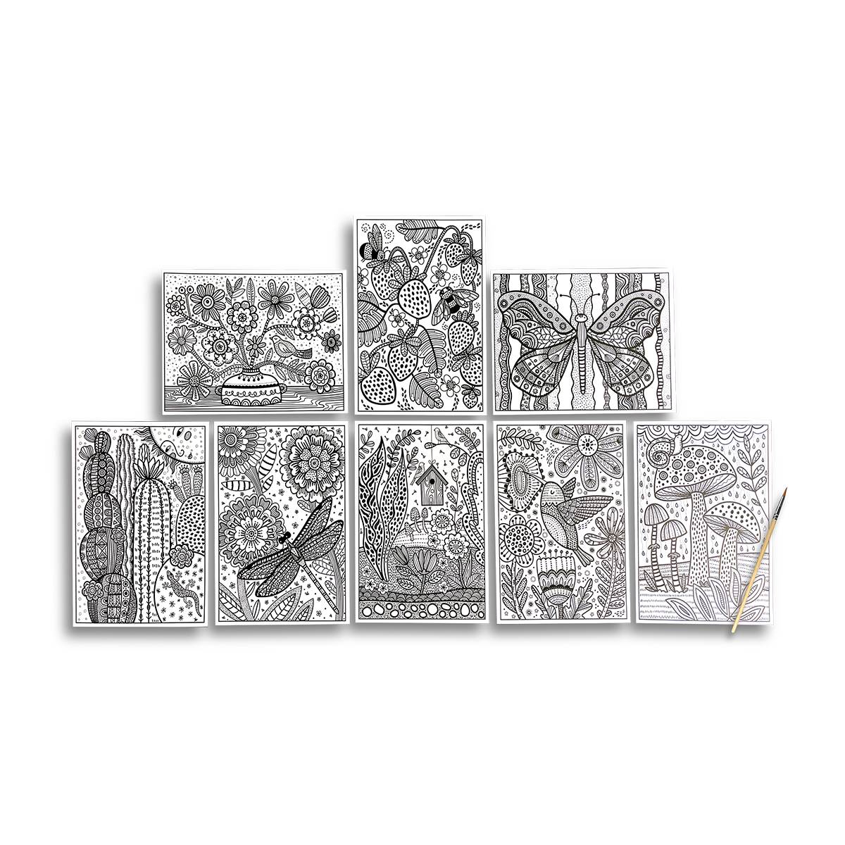 Hidden Colors Magic Paint Sheets - Magic Nature