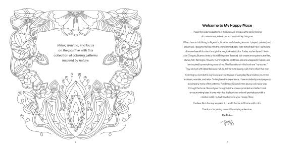 Happy Place Coloring Book by Schiffer Publishing