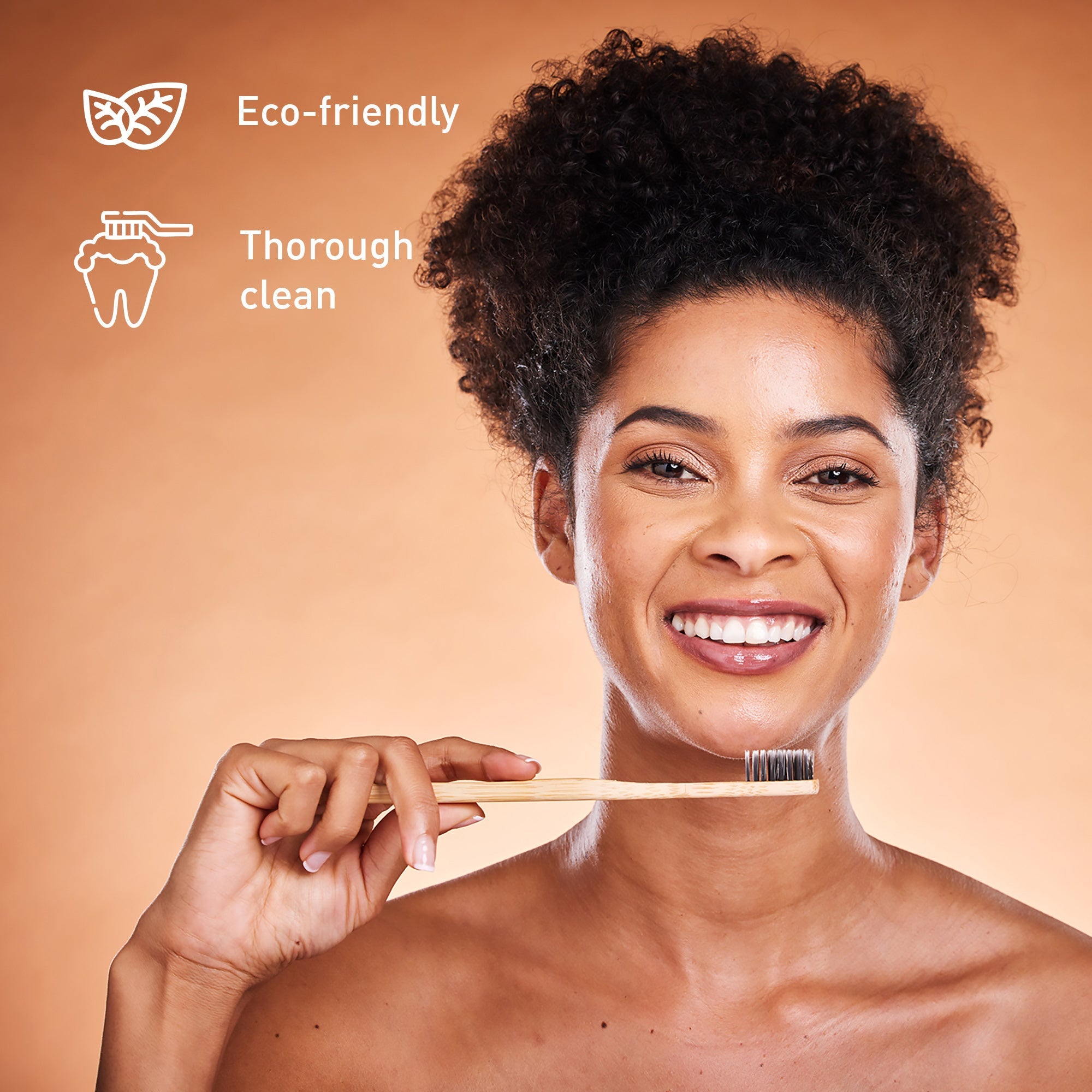 Natural Bamboo Toothbrushes & Charcoal Whitening Toothpaste Set by Pursonic