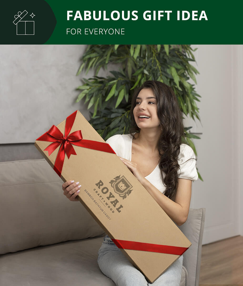 Bathtub Reading Tray Brown Color