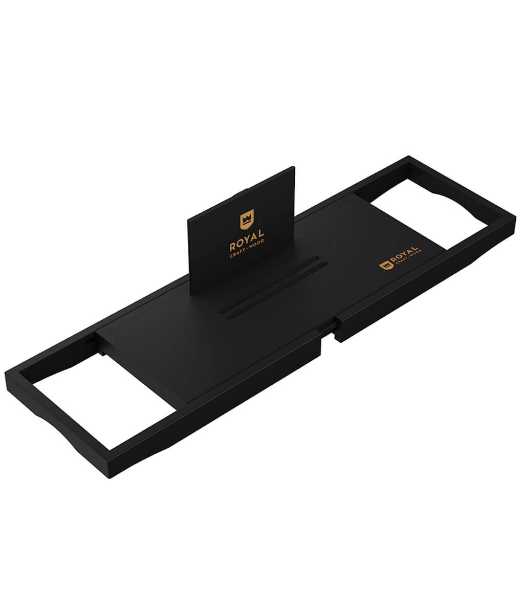 Bath Desk Tray Black by Royal Craft Wood