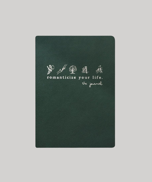 Romanticize Your Life Journal - Luxe Pebble Cover, Inspiring Prompts, Mindful Tips & Reflection Sections