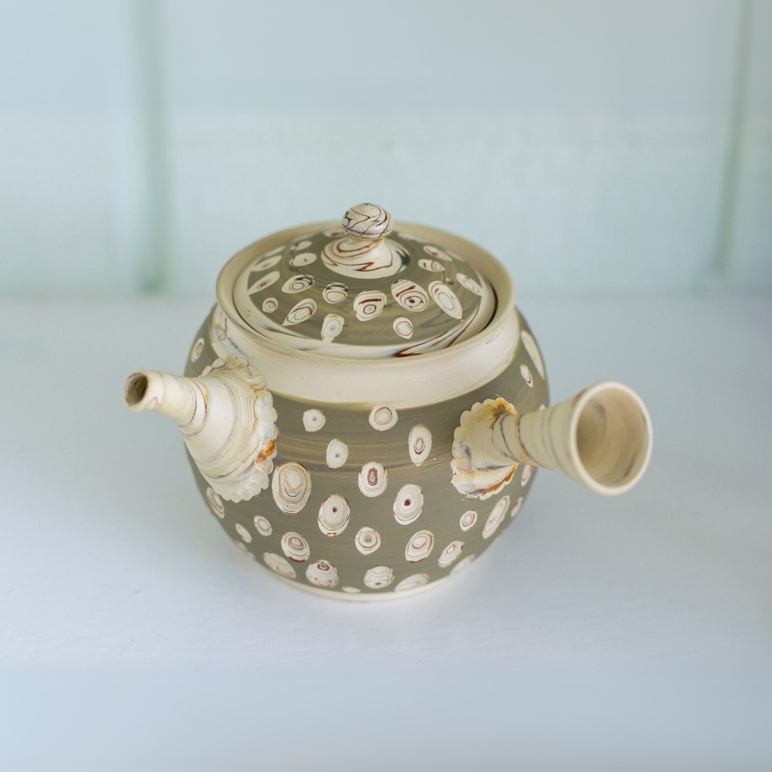 Japanese Kyusu Set - Teapot with Filters (370ml) and Two Cups by Aprika Life