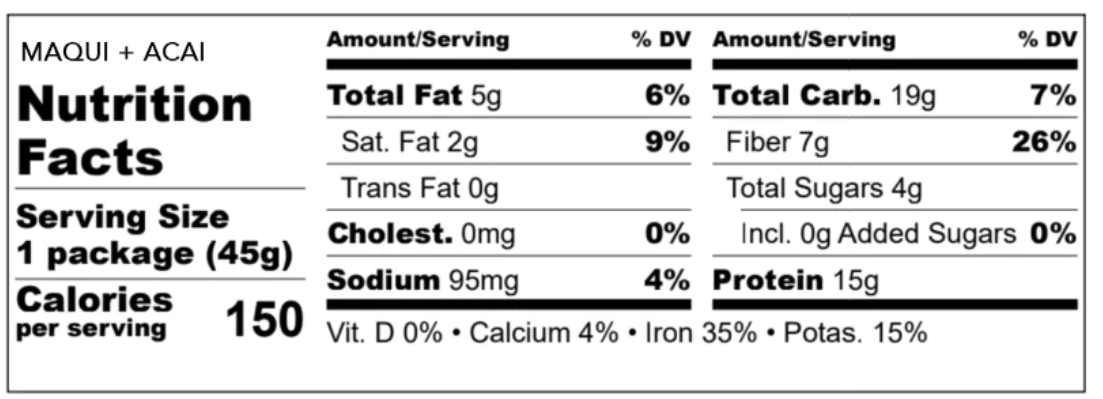 Maqui Berry + Acai Smoothie (4 Pack)