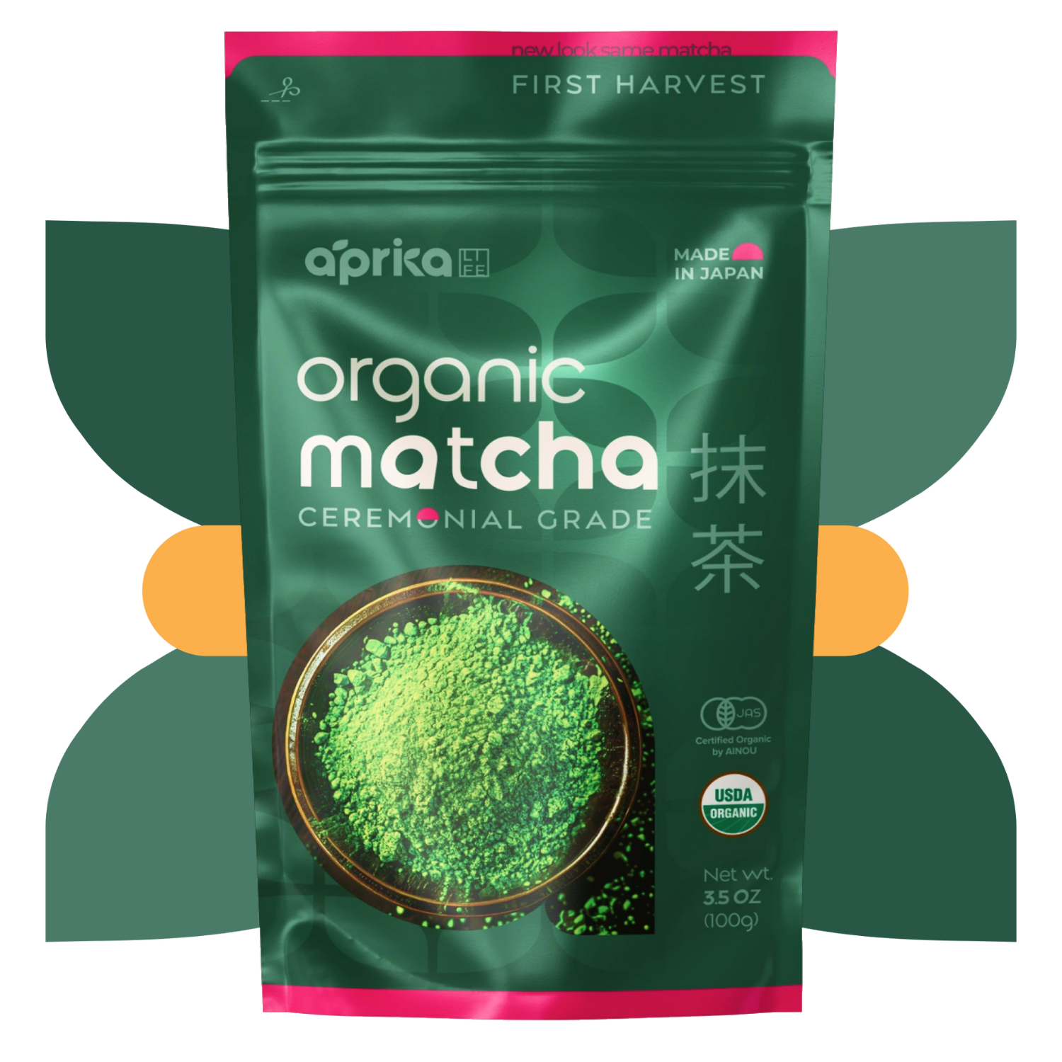 Organic Japanese Ceremonial Grade Matcha Green Tea Powder by Aprika Life