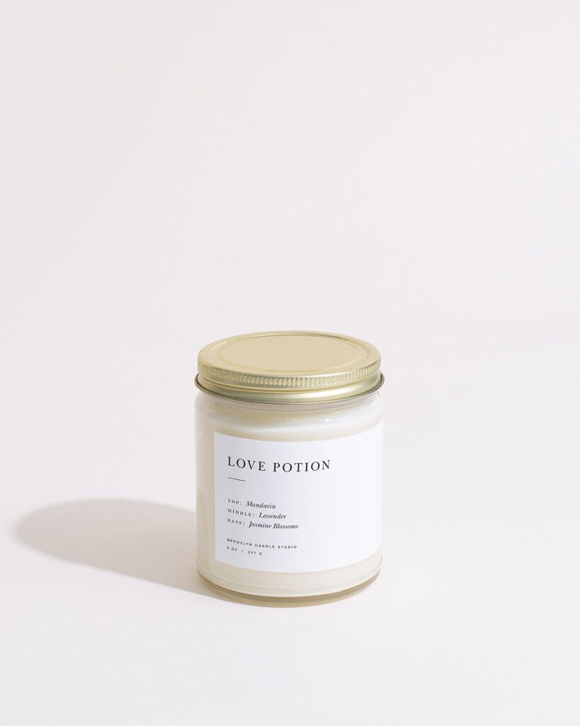 Love Potion Jar Candle by Brooklyn Candle Studio