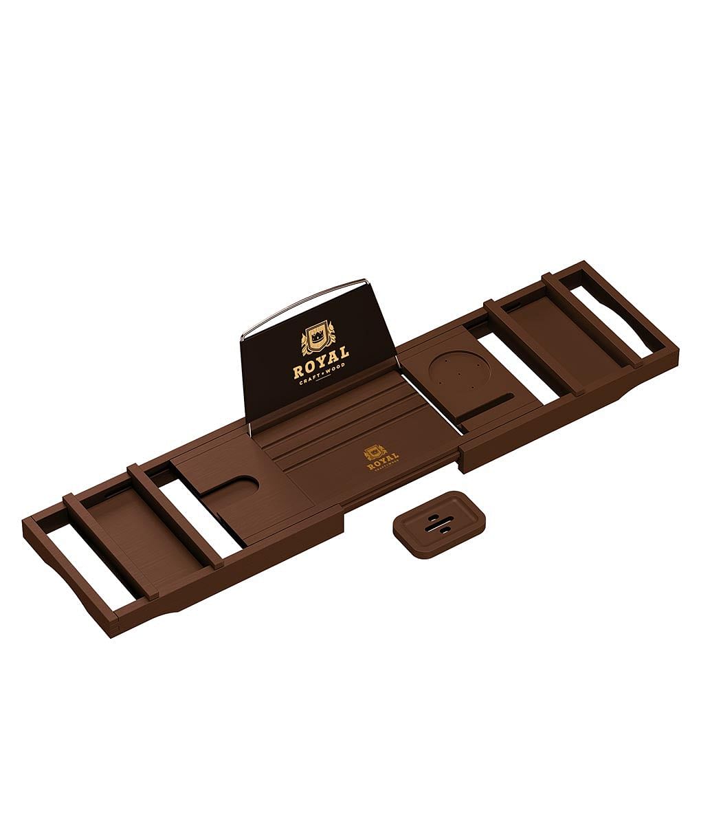 Bathtub Reading Tray Brown Color