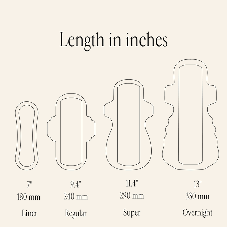 Organic Long Pads with wings - Night 3 pack Bundle